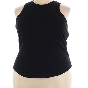 Fabletics Black Fitted Sleeveless Tank Top